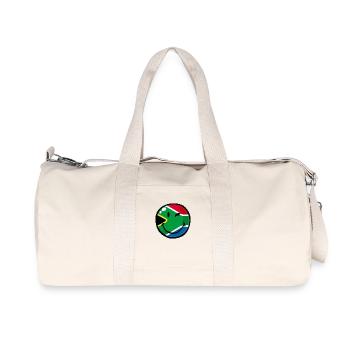 Smiley South Africa - Recycelte Canvas-Sporttasche von Stanley/Stella - Naturweiß - Vorne