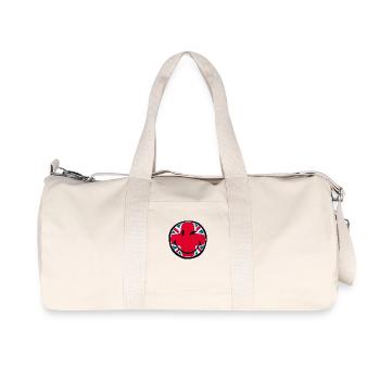 Smiley Great Britain - Recycelte Canvas-Sporttasche von Stanley/Stella - Naturweiß - Vorne