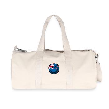 Smiley New Zealand - Sac de sport en toile recyclée Stanley/Stella - blanc naturel - Devant
