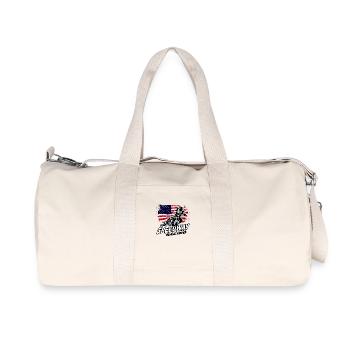 Speedway - USA Flag - Recycled Canvas Sports Bag by Stanley/Stella - natural - Front