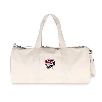 Speedway - Union Jack - Recycelte Canvas-Sporttasche von Stanley/Stella - Naturweiß - Vorne