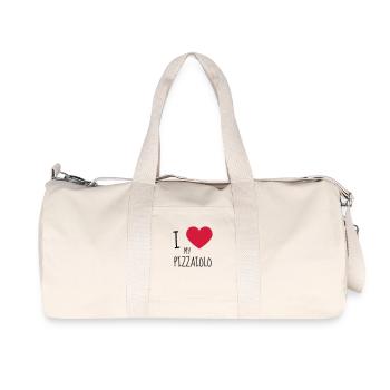 pizza / pizzaiolo / chef / italie / pizzaiola - Sac de sport en toile recyclée Stanley/Stella - blanc naturel - Devant