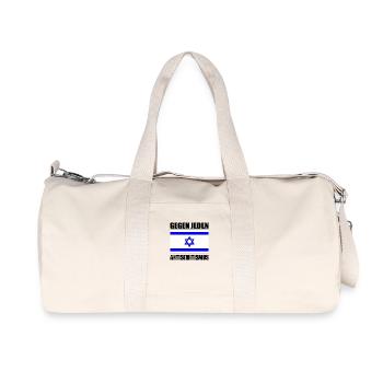 Gegen jeden antisemitismus - Recycelte Canvas-Sporttasche von Stanley/Stella - Naturweiß - Vorne