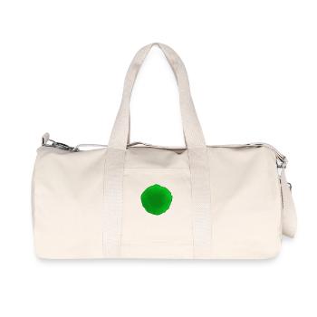 Punkt Grün - Recycelte Canvas-Sporttasche von Stanley/Stella - Naturweiß - Vorne