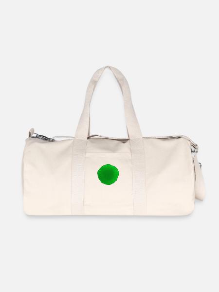 Punkt Grün - Recycelte Canvas-Sporttasche von Stanley/Stella - Naturweiß