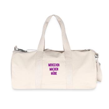 Les gens vous fatiguent - Drôle de dicton - Sac de sport en toile recyclée Stanley/Stella - blanc naturel - Devant
