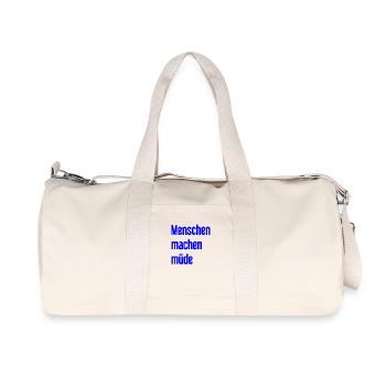 Les gens vous fatiguent - Drôle de dicton - Sac de sport en toile recyclée Stanley/Stella - blanc naturel - Devant