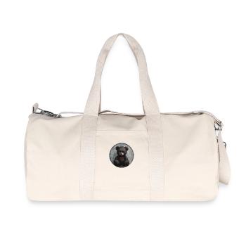 Elegant teddy: Stylish and timeless - Recycled Canvas Sports Bag by Stanley/Stella - natural - Front