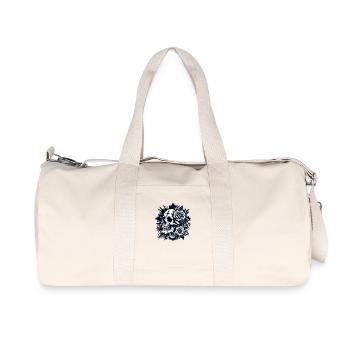 Skull among roses - Recycled Canvas Sports Bag by Stanley/Stella - natural - Front