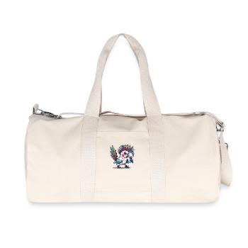 Punk cockatoo with mohawk - Recycled Canvas Sports Bag by Stanley/Stella - natural - Front