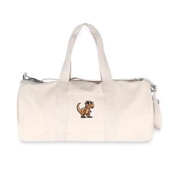 Dinosaure T-Rex Bande dessinée Cool - Sac de sport en toile recyclée Stanley/Stella - blanc naturel - Devant
