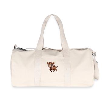Kamel Kind - Recycelte Canvas-Sporttasche von Stanley/Stella - Naturweiß - Vorne