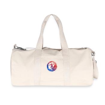 Silhouette de surfeur coloré - Sac de sport en toile recyclée Stanley/Stella - blanc naturel - Devant