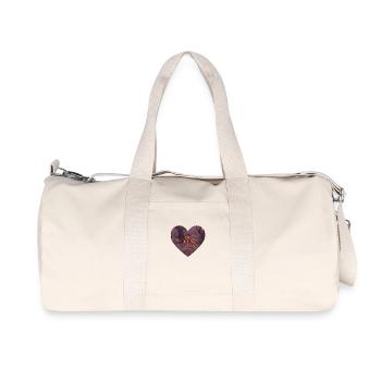 Heart-shaped Scarecrow - Recycled Canvas Sports Bag by Stanley/Stella - natural - Front