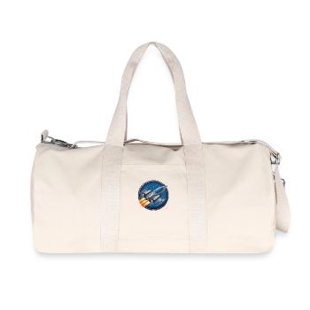 Spaceship silver small - Recycled Canvas Sports Bag by Stanley/Stella - natural - Front