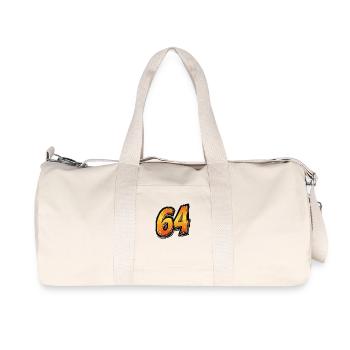 64 Symbole numérique - Sac de sport en toile recyclée Stanley/Stella - blanc naturel - Devant