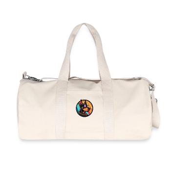 Doberman Chien Cool Été - Sac de sport en toile recyclée Stanley/Stella - blanc naturel - Devant