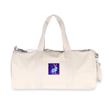 Weißes Kaninchen - Recycelte Canvas-Sporttasche von Stanley/Stella - Naturweiß - Vorne