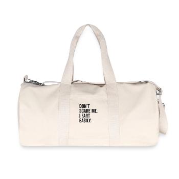 Ne me fais pas peur je pète facilement - Sac de sport en toile recyclée Stanley/Stella - blanc naturel - Devant