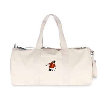 Penguin with Shirt 2 - Recycled Canvas Sports Bag by Stanley/Stella - natural - Front