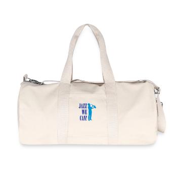 jazz_we_can_2c - Sac de sport en toile recyclée Stanley/Stella - blanc naturel - Devant