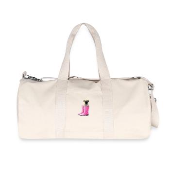 Mops - Recycelte Canvas-Sporttasche von Stanley/Stella - Naturweiß - Vorne