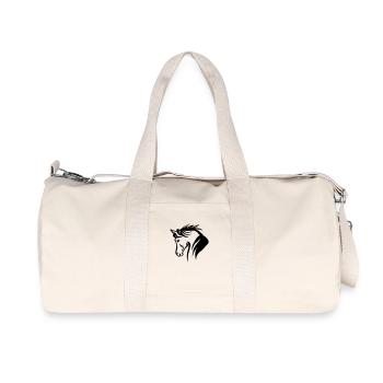 Cheval - Sac de sport en toile recyclée Stanley/Stella - blanc naturel - Devant