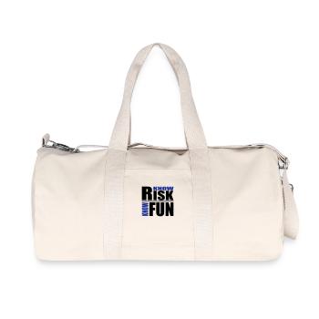know risk - know fun - Recycled Canvas Sports Bag by Stanley/Stella - natural - Front