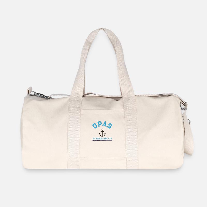 Opas Schnarchplatz - Recycelte Canvas-Sporttasche von Stanley/Stella - Naturweiß