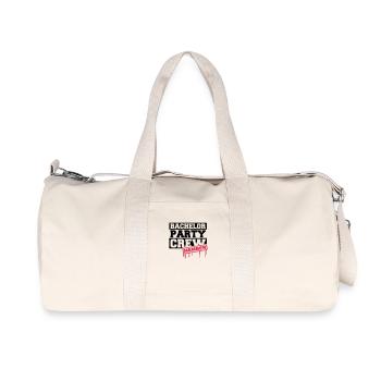 Bachelor Party Crew Member - Sac de sport en toile recyclée Stanley/Stella - blanc naturel - Devant