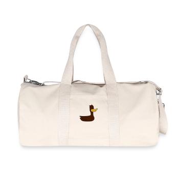 Funny Duck - Recycelte Canvas-Sporttasche von Stanley/Stella - Naturweiß - Vorne