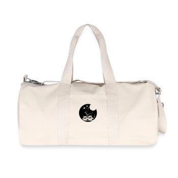 2 verträumte eulen - Recycelte Canvas-Sporttasche von Stanley/Stella - Naturweiß - Vorne