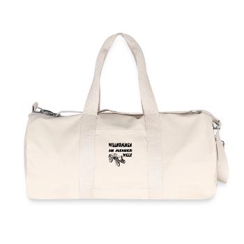 Traktor - Recycelte Canvas-Sporttasche von Stanley/Stella - Naturweiß - Vorne