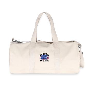 Traktor - Recycelte Canvas-Sporttasche von Stanley/Stella - Naturweiß - Vorne