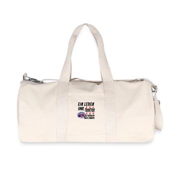 Traktor - Recycelte Canvas-Sporttasche von Stanley/Stella - Naturweiß - Vorne