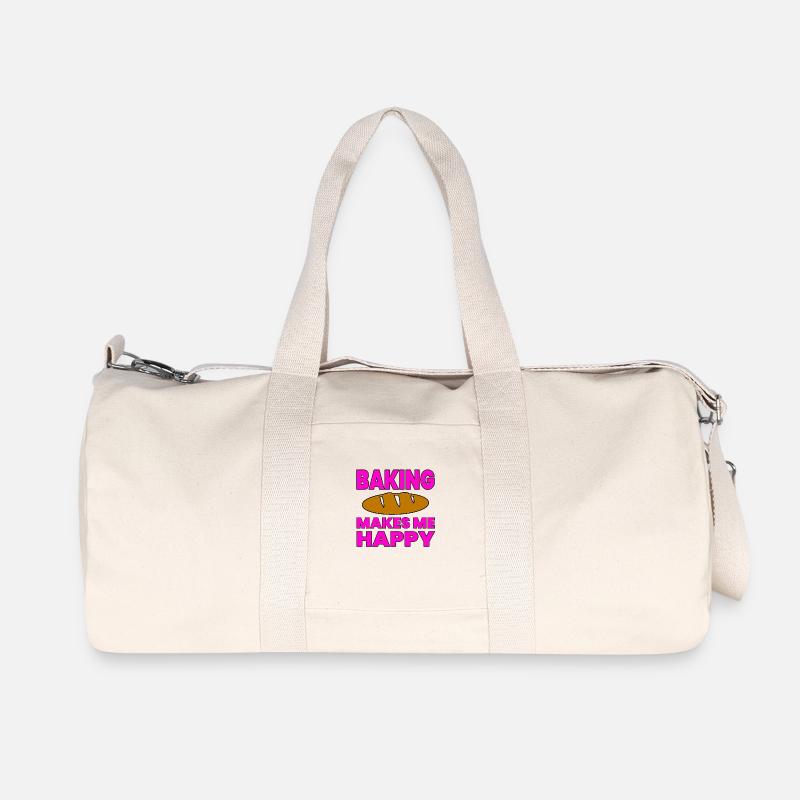 Backen - Recycelte Canvas-Sporttasche von Stanley/Stella - Naturweiß
