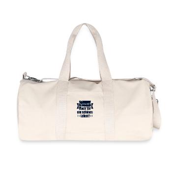 LEBENSWEISHEITEN SPRÜCHE - SERVUS BEGRÜßUNG - Recycelte Canvas-Sporttasche von Stanley/Stella - Naturweiß - Vorne