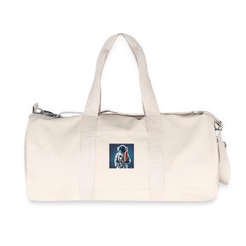 Wurst-Astronaut - Recycelte Canvas-Sporttasche von Stanley/Stella - Naturweiß - Vorne