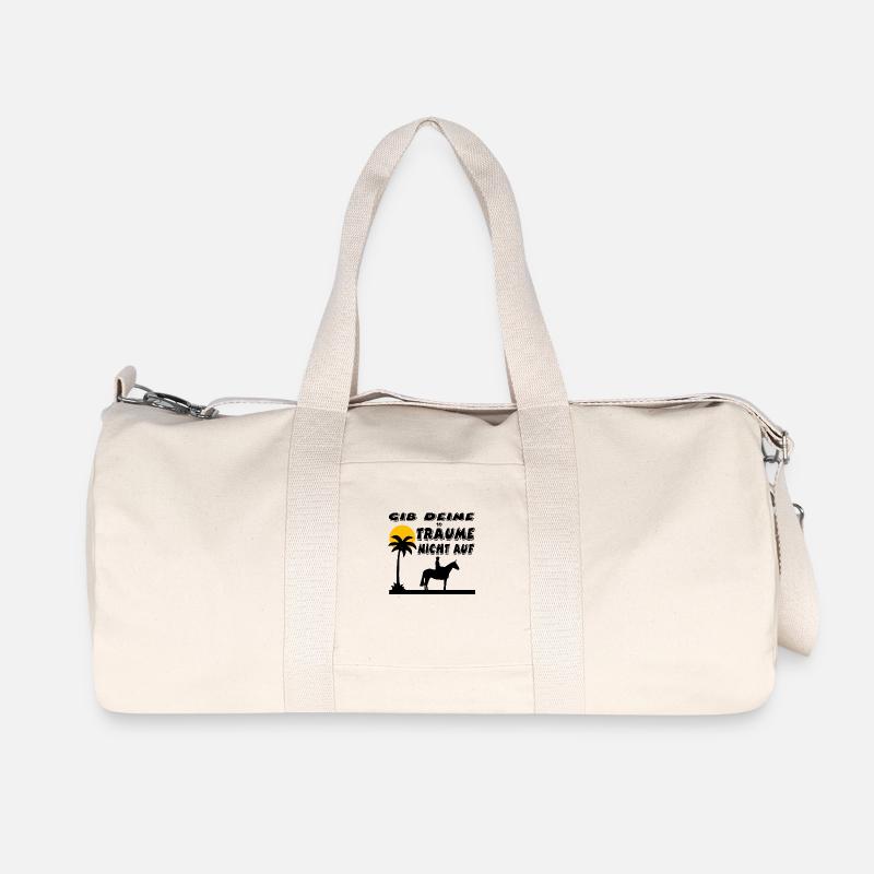 Pferde - Recycelte Canvas-Sporttasche von Stanley/Stella - Naturweiß