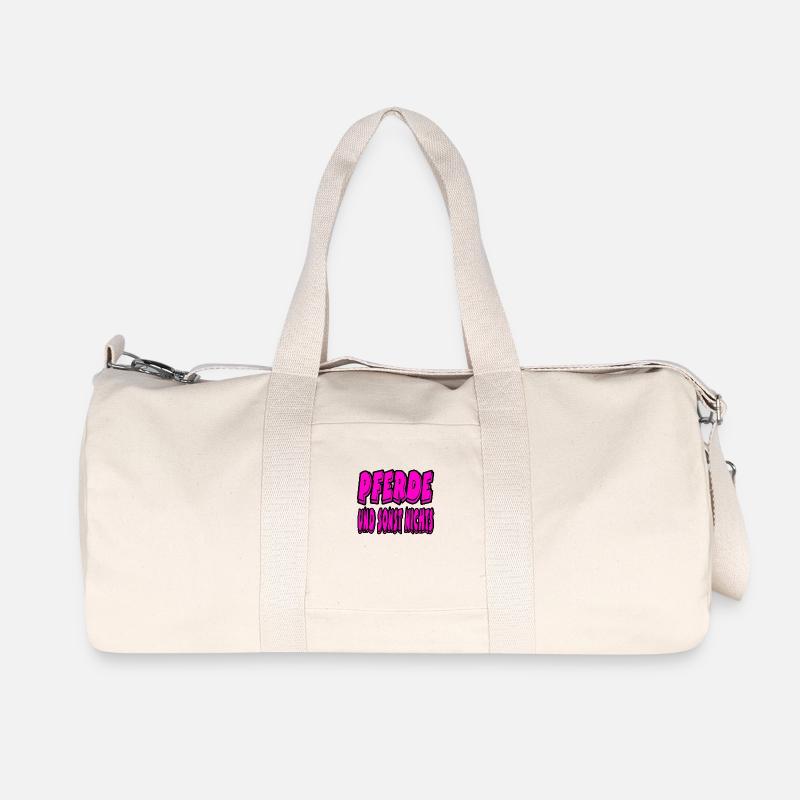 Pferde - Recycelte Canvas-Sporttasche von Stanley/Stella - Naturweiß