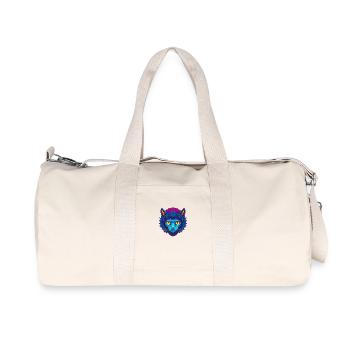 Laperm Chat Race Dessin Animé Kawaii Animal Pet - Sac de sport en toile recyclée Stanley/Stella - blanc naturel - Devant