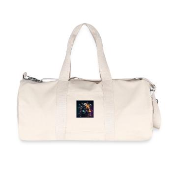 Kosmischer Ausbruch - Recycelte Canvas-Sporttasche von Stanley/Stella - Naturweiß - Vorne