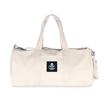 Ein schlichtes design, dass zu allem passt. - Recycelte Canvas-Sporttasche von Stanley/Stella - Naturweiß - Vorne