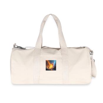 drachenqodeLIU - Recycelte Canvas-Sporttasche von Stanley/Stella - Naturweiß - Vorne