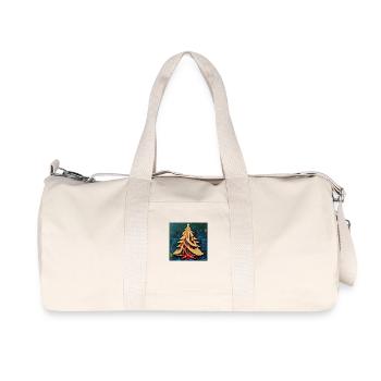 Sapin de Noël 2 - Sac de sport en toile recyclée Stanley/Stella - blanc naturel - Devant