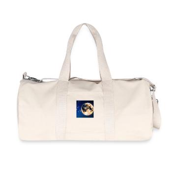 Vollmond - Recycelte Canvas-Sporttasche von Stanley/Stella - Naturweiß - Vorne