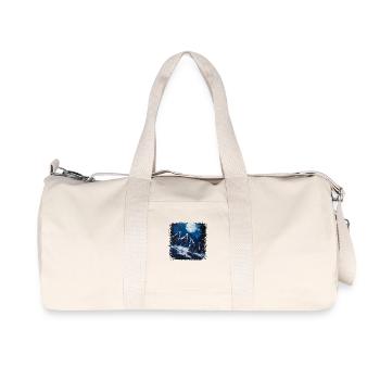 Le loup comme symbole du dangereux - Sac de sport en toile recyclée Stanley/Stella - blanc naturel - Devant