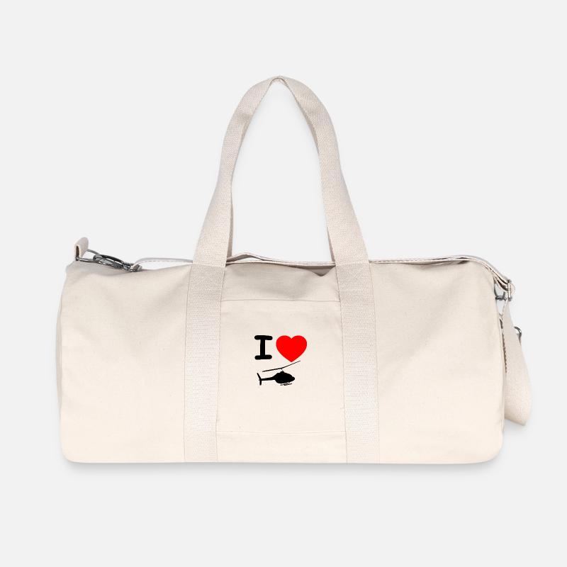 Hubschrauber - Recycelte Canvas-Sporttasche von Stanley/Stella - Naturweiß