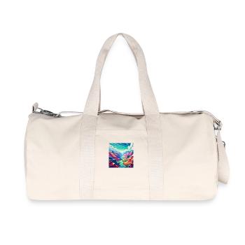 Colorful Canyon - Recycled Canvas Sports Bag by Stanley/Stella - natural - Front