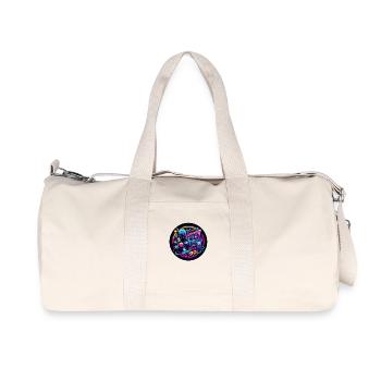 Logo rétro des années 90 - Sac de sport en toile recyclée Stanley/Stella - blanc naturel - Devant